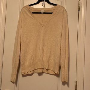 Target Tan Long Sleeve Crewneck Sweater